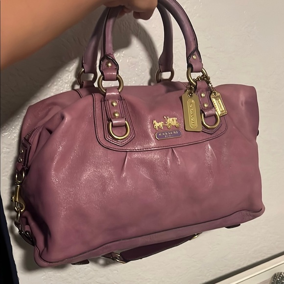 Coach Handbags - Coach Mauve Leather Satchel